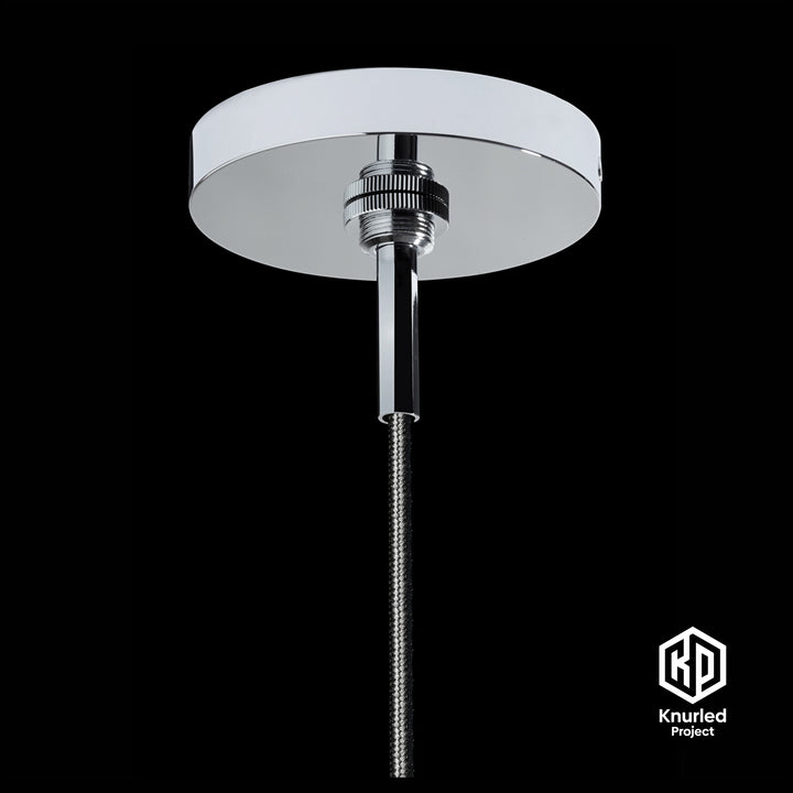 Chrome Disc Pendant Light