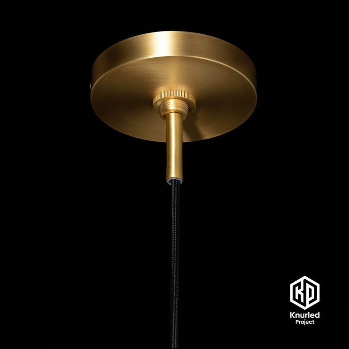 Brass Shade Pendant Light + Bell Shade