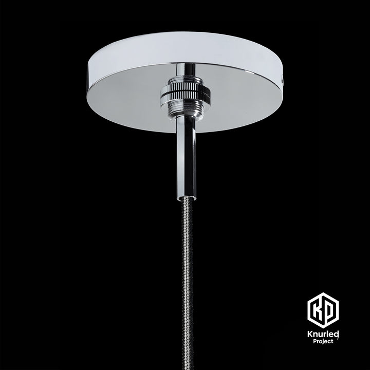 Chrome Shade Pendant Light + Cone Shade