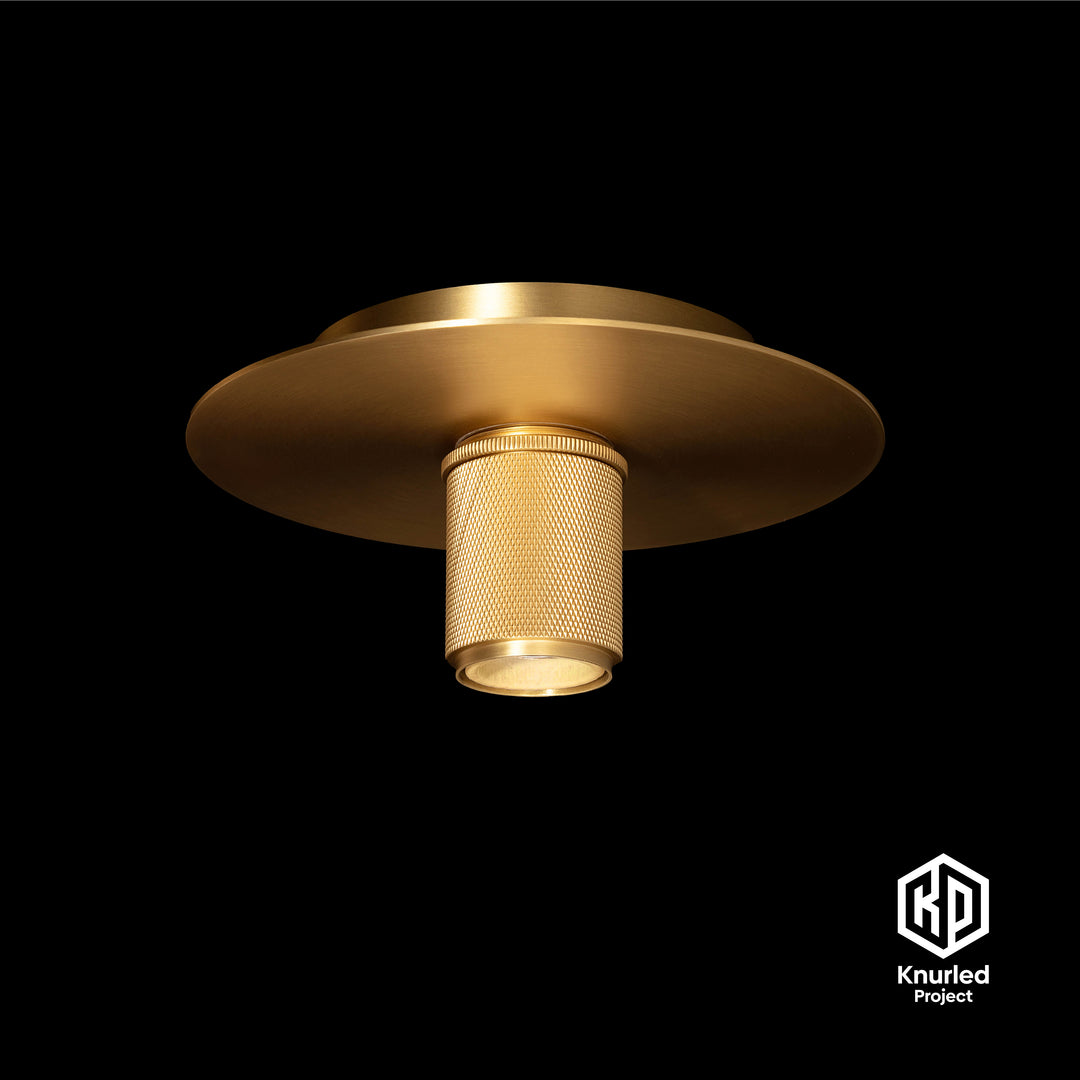 Brass Ceiling light with disc