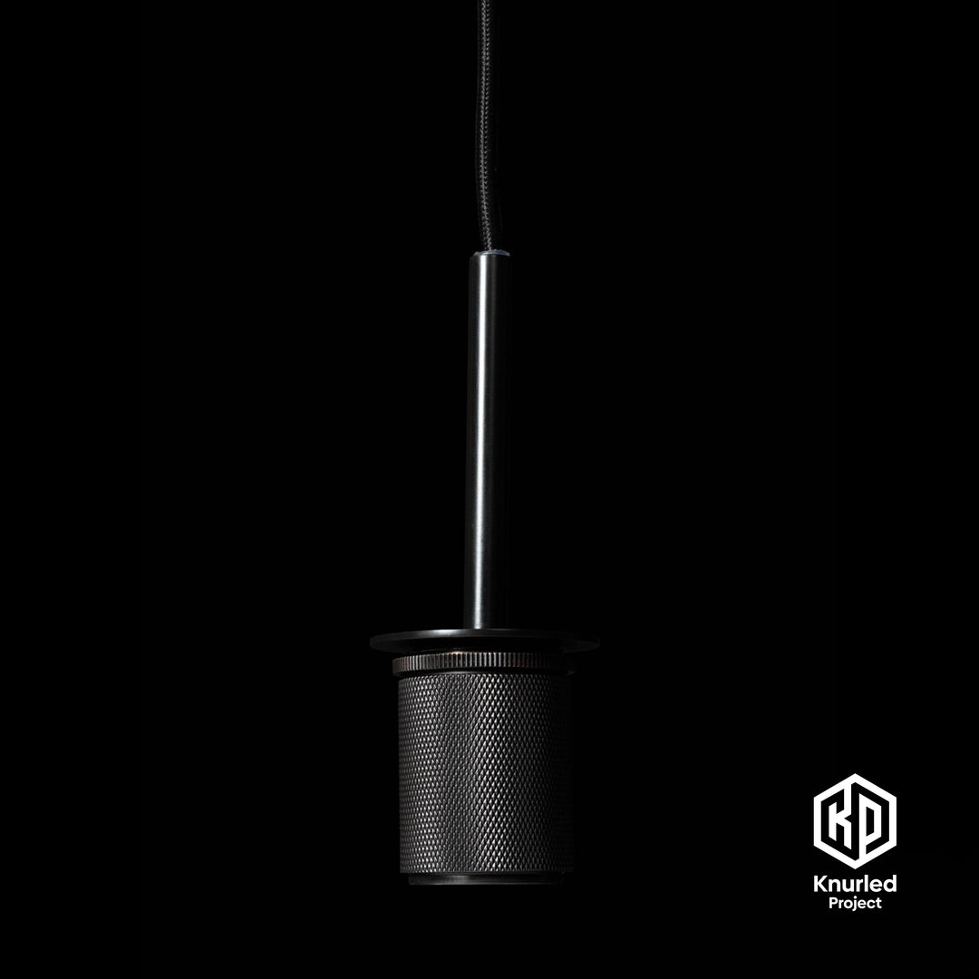 Matte Black Shade Pendant Light + Bell Shade