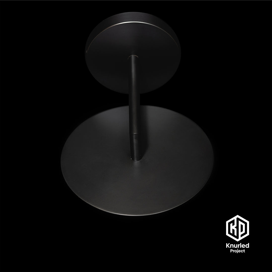 Matte Black Disc Wall Light