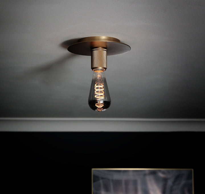 Brass Disc Ceiling Light