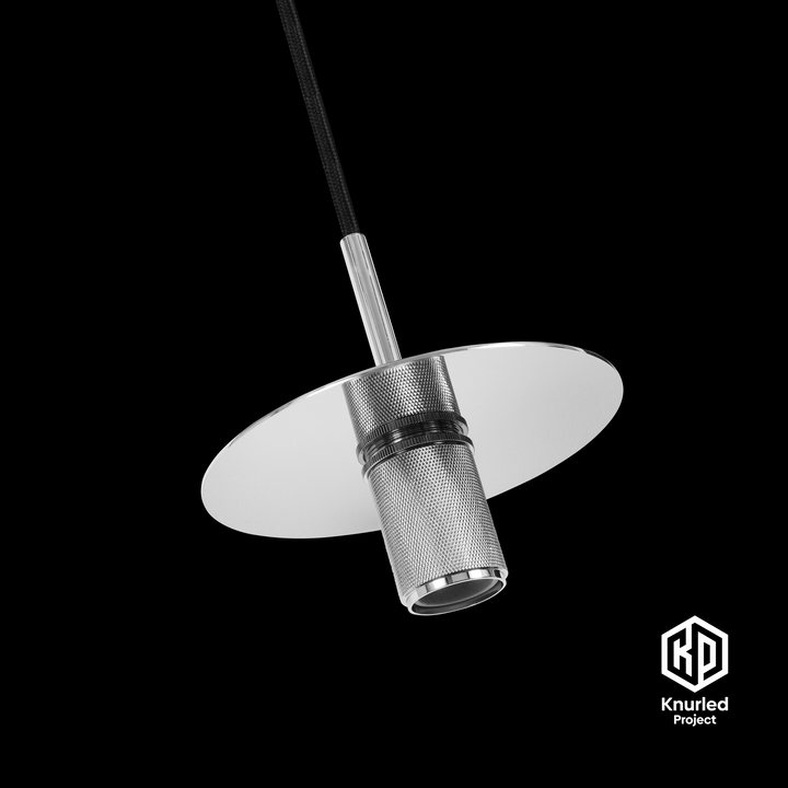 Chrome Disc Pendant Light