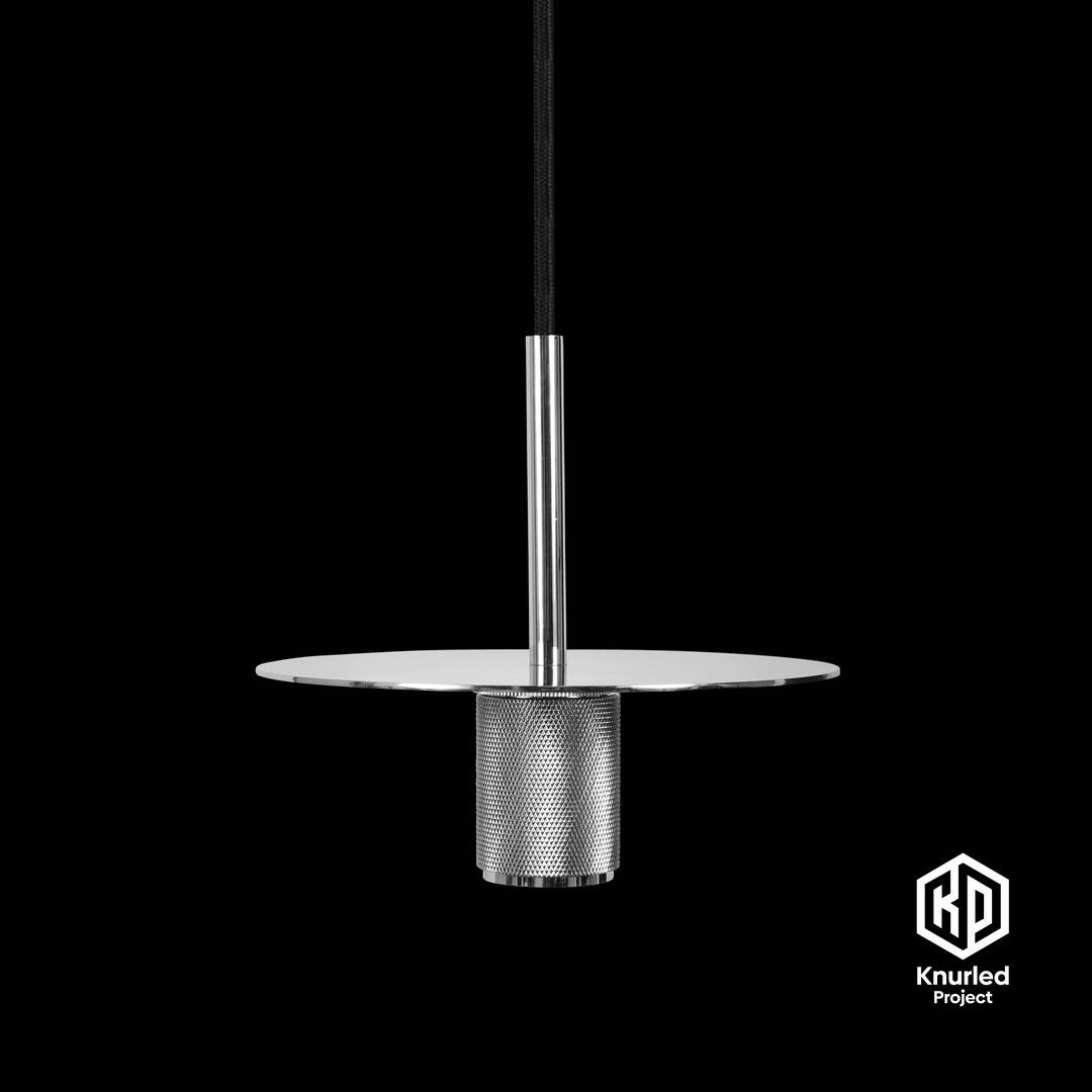 Chrome Disc Pendant Light