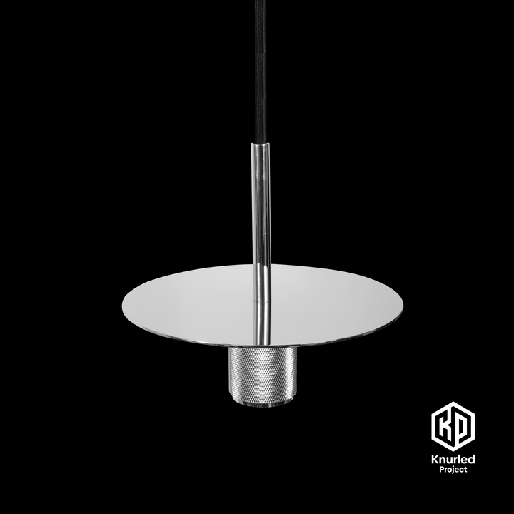 Chrome Disc Pendant Light