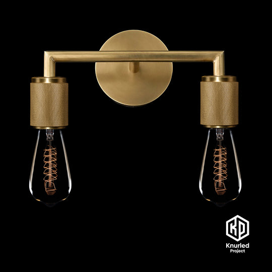 Brass Double Wall Light