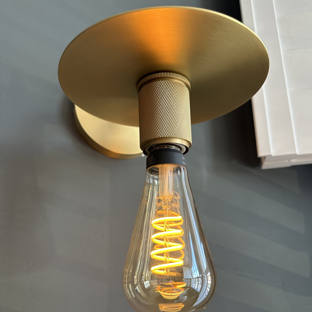 Brass Disc Wall Light